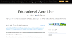 Desktop Screenshot of educationalwordlists.com