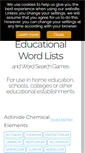 Mobile Screenshot of educationalwordlists.com